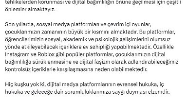 Bakan Tekin: Dijital bağımlığın önüne geçilmesi için çeşitli önlemler almaktayız