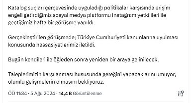 Bakan Uraloğlu: Instagram yetkilileriyle bir araya geleceğiz, olumlu gelişmelerin olmasını bekliyoruz