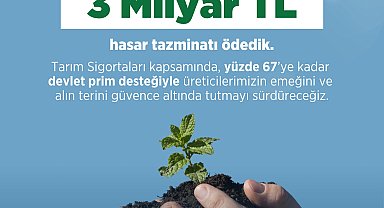 Bakan Yumaklı: 2024'ün ilk 7 ayında afetten zarar gören üreticilere 3 milyar TL ödendi