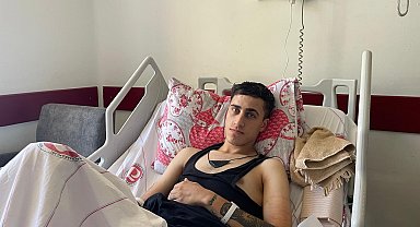 Basur olduğunu zannetti, bağırsaklarından gazlı bez çıktı