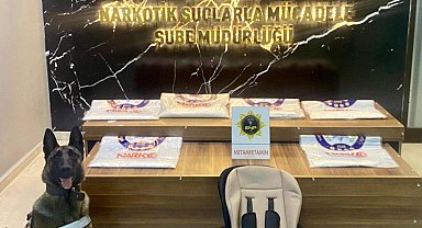 Bebek arabasından 2 kilo 530 gram metamfetamin bulundu