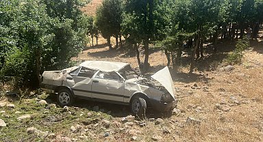 Bingöl'de otomobil şarampole devrildi: 5 yaralı