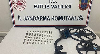 Bitlis'te 97 tarihi sikke ele geçirildi