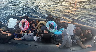 Bodrum'da 59 kaçak göçmen yakalandı, 28'i de kurtarıldı