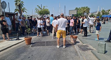 Bodrum'da esnaf, taklit ürün denetimine karşı yolu kapattı