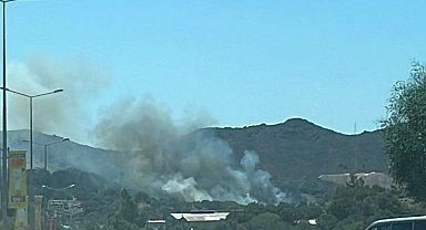 Bodrum'da makilik yangını
