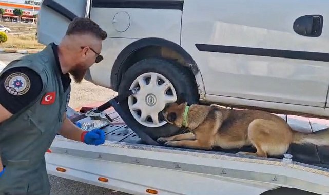 BOLU Araç lastiklerine gizlenmiş 40,5 kilogram uyuşturucu ele geçirildi