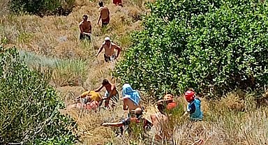 Çanakkale'de 30 metrelik uçuruma düşüp, yaralandı