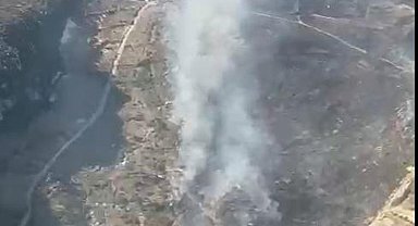 Çeşme'de tarım arazisinde yangın