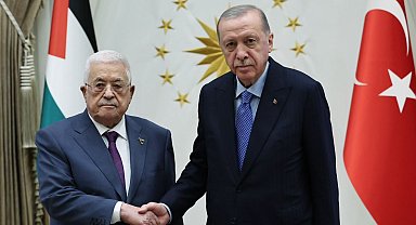 Cumhurbaşkanı Erdoğan, Filistin Devlet Başkanı Abbas'ı kabul etti