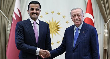 Cumhurbaşkanı Erdoğan, Katar Emiri Al Sani'yi kabul etti