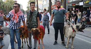 Denizli'de 8 asırdır süren 'Sudan Koyun Atlatma Yarışması ve Çoban Bayramı' öncesi kortej yürüyüşü