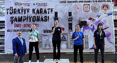 Diyarbakırlı milli karateci Sena Kızılaslan, 8'inci kez Türkiye şampiyonu oldu