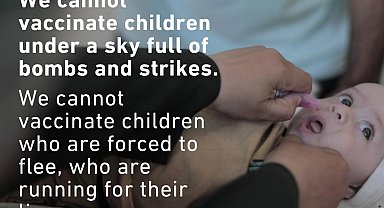 DSÖ: Gazze'de çocuk felci aşılarının yapılması için 1 Eylül itibarıyla çatışmalara 'insani ara' verilecek