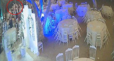 Düğün salonunda 13 kişinin yaralandığı şişe, sandalye ve bıçaklı kavga kamerada