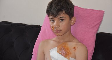 Duvarda açıkta kalan inşaat demiri, Gürkan'ın göğsüne saplandı