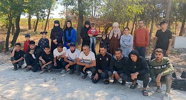 Edirne'de 27 kaçak göçmen yakalandı