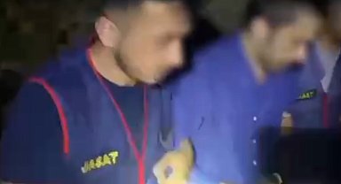 Edirne'de aranan şüpheli, ormandaki barınakta yakalandı; o anlar kamerada