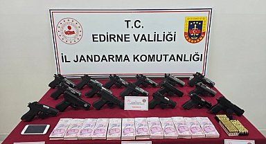 Edirne'de silah kaçakçılığı operasyonu; 1 gözaltı