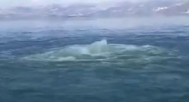 Eğirdir Gölü'nde 'metan gazı' yangını