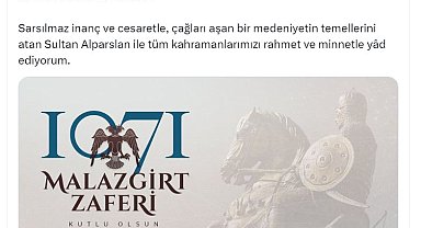 Emine Erdoğan, Malazgirt Zaferi'nin 953'üncü yıl dönümünü kutladı