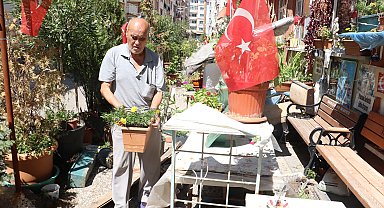 ESKİŞEHİR Tartıştığı komşusu felçli eşi için kaldırıma yaptığı bahçeye zarar verdi