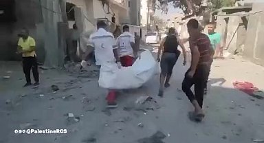 Filistin Kızılayı: İsrail'in Han Yunus'a düzenlediği saldırıda 7 kişi öldü, 10 kişi yaralandı