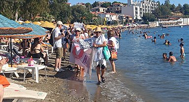 Foça'da 'Kıyılar Halkındır' eylemi