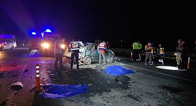 Gaziantep'te otomobil tankere çarptı:1 ölü,1 yaralı