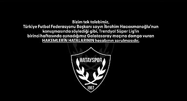 Hatayspor yönetiminden TFF'ye 'VAR' tepkisi