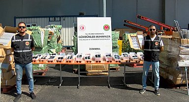 İstanbul - Ambarlı ve Mersin Limanlarında kaçak güneş gözlüğü operasyonu