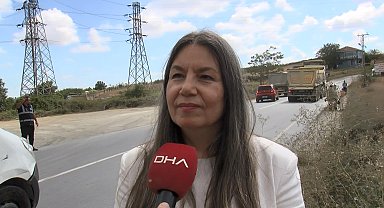 İstanbul- Arnavutköy'de hafriyat kamyonlarına denetim