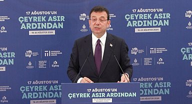 İstanbul- İmamoğlu: Marmara'da konuştuğumuz deprem Türkiye'nin depremidir