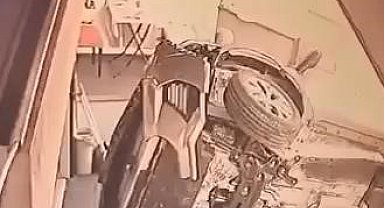 İstanbul - Maltepe'de cipin dükkana girdiği anlar kamerada: Ölümden döndüler