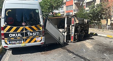 İstanbul - Maltepe'de kamyonetle hafif ticari araç çarpıştı: 1 yaralı