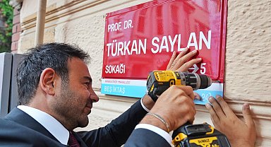 İstanbul - Prof. Dr. Türkan Saylan'ın adı verilen sokağa tabela asıldı