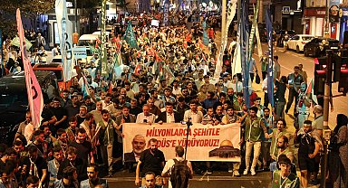 İstanbul'da Filistin'e destek yürüyüşü düzenlendi