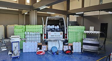 İzmir'de kaçak olarak içki üretilen imalathaneye operasyon