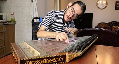 Kanun çalan serebral palsi hastası Mustafa: Musiki benim nefes alma sebebim