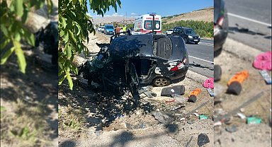 Malatya'da otomobil, takla attı: 3 ölü, 1 yaralı