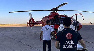 Mardin'de doğan 1 günlük bebek, ambulans helikopterle Diyarbakır'a sevk edildi