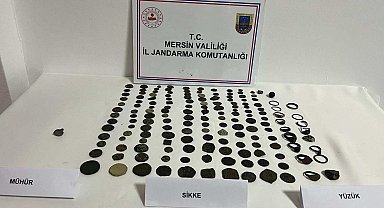 Mersin'de tarihi eser operasyonunda 2 gözaltı