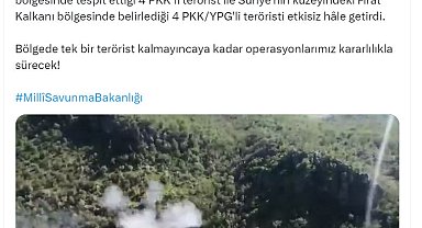 MSB: 8 terörist etkisiz hale getirildi