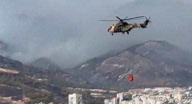 MSB: İzmir'deki yangınlar için TSK'ya ait 2 helikopter daha görevlendirildi
