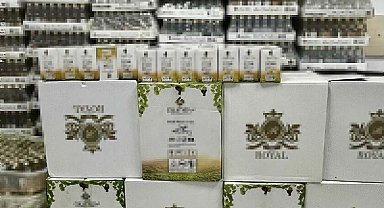 Muğla'da 8 bin 664 şişe kaçak içki ele geçirildi