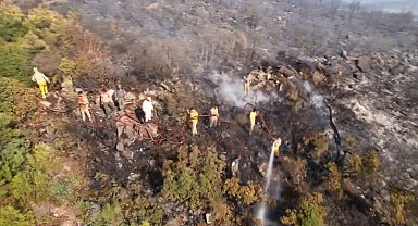 OGM: Mendereste meydana gelen yangın kontrol altında