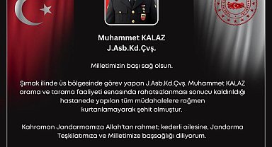 Operasyonda kalp krizi geçiren astsubay, şehit oldu