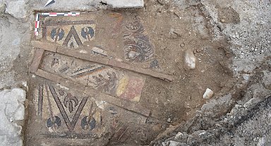 Ordu'da Bizans dönemine ait 'in-situ zemin mozaiği' bulundu