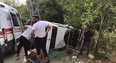 Osmaniye'de takla atan otomobilin sürücüsü öldü
