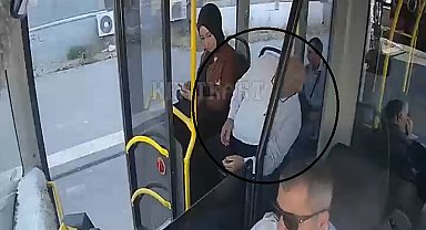 Otobüste kalp krizi geçirdi; o onlar kamerada